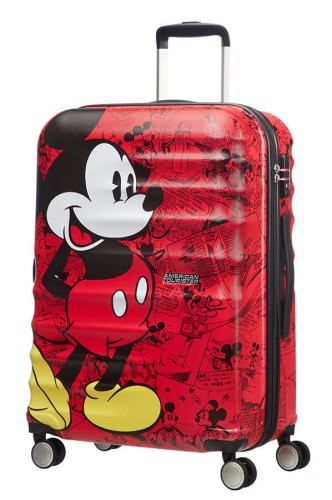 WAVEBREAKER DISNEY Walizka na 4 kołach 67cm Mickey Comics Red