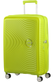 SOUNDBOX walizka średnia renomowanej marki AMERICAN TOURISTER 4 koła zamek szyfrowy TSA materiał 100% polipropylen możliwość poszerzenia