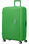 SOUNDBOX walizka duża renomowanej marki AMERICAN TOURISTER 4 koła zamek szyfrowy TSA materiał 100% polipropylen możliwość poszerzenia