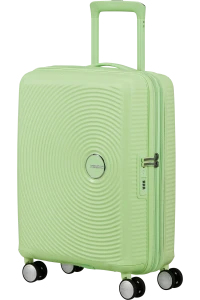 SOUNDBOX walizka mała/ kabinowa renomowanej marki AMERICAN TOURISTER 4 koła zamek szyfrowy TSA materiał 100% polipropylen możliwość poszerzenia