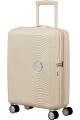 SOUNDBOX walizka mała/ kabinowa renomowanej marki AMERICAN TOURISTER 4 koła zamek szyfrowy TSA materiał 100% polipropylen możliwość poszerzenia