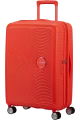 SOUNDBOX walizka średnia renomowanej marki AMERICAN TOURISTER 4 koła zamek szyfrowy TSA materiał 100% polipropylen możliwość poszerzenia