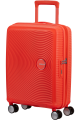 SOUNDBOX walizka mała/ kabinowa renomowanej marki AMERICAN TOURISTER 4 koła zamek szyfrowy TSA materiał 100% polipropylen możliwość poszerzenia