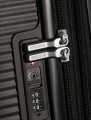 SOUNDBOX walizka duża renomowanej marki AMERICAN TOURISTER 4 koła zamek szyfrowy TSA materiał 100% polipropylen możliwość poszerzenia